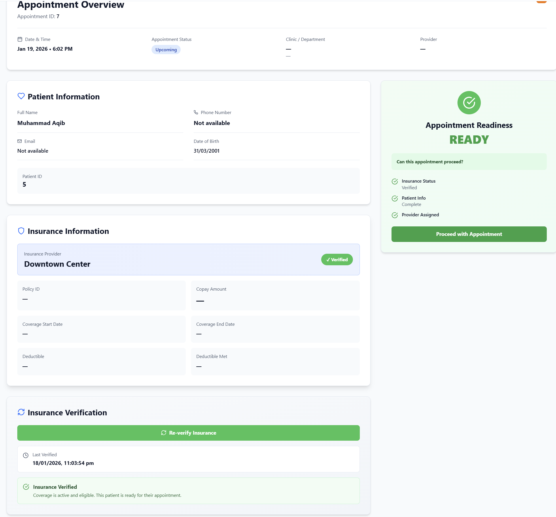 Clinic Management System